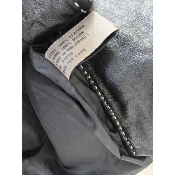 BT Limited Brown leather jacket With Stitches.Washed And Pressed. Size Medium - Picture 4 of 8